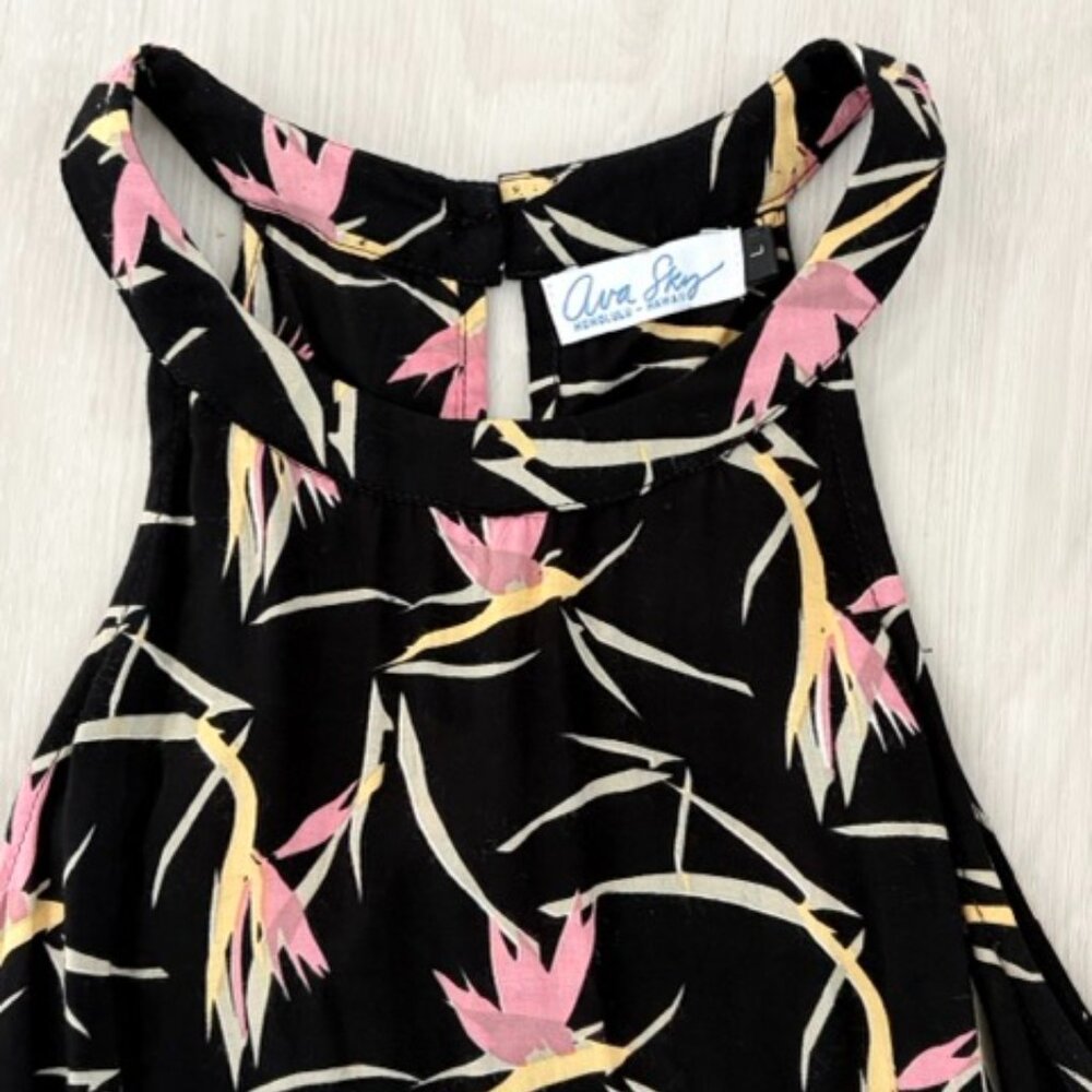 Ava Sky Bird of Paradise Short Dress (Large)